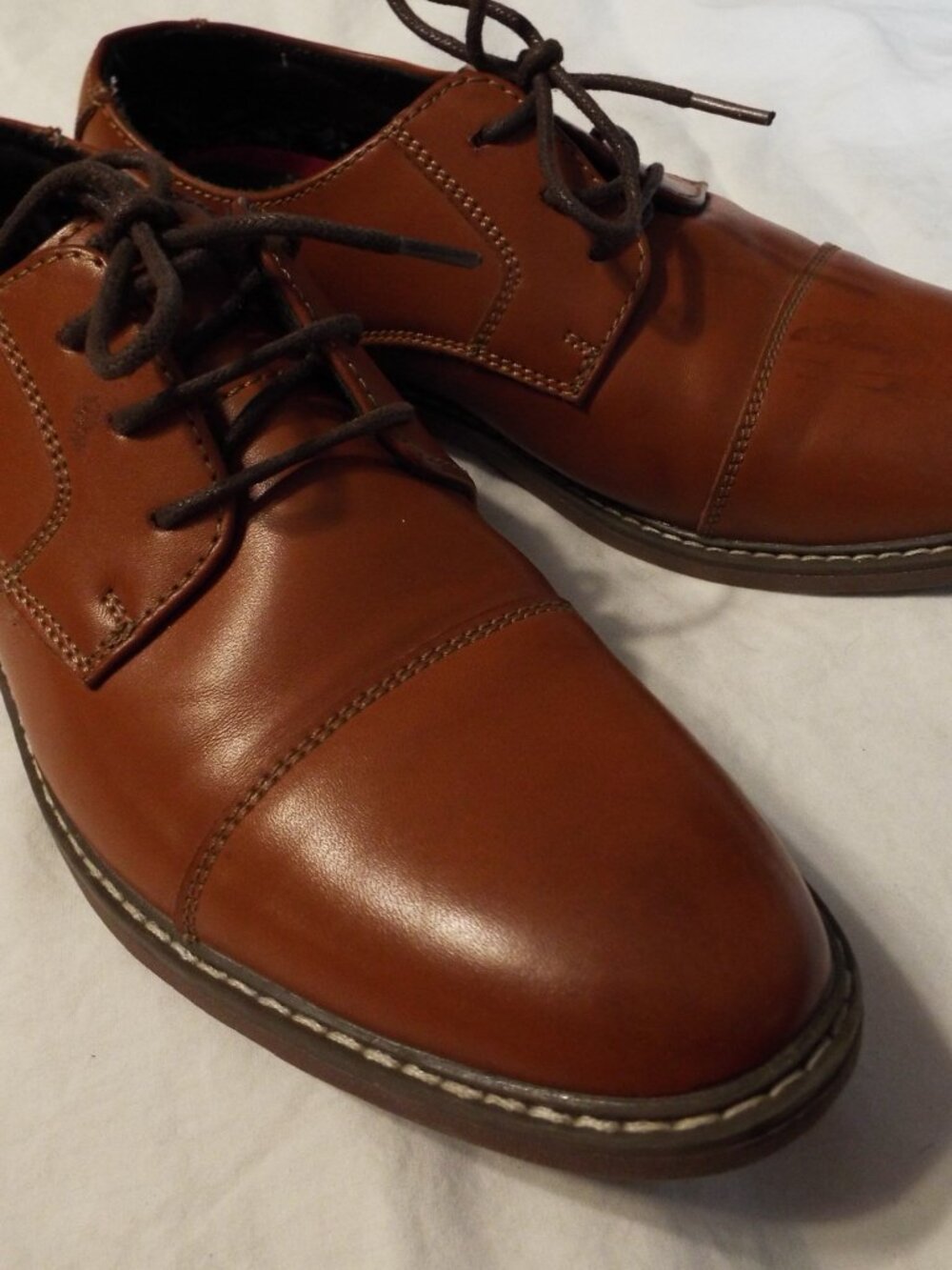 Bruno Marc Size 5 Boys Brown Dress Shoes